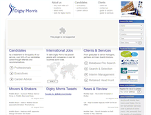 Tablet Screenshot of digbymorris.com